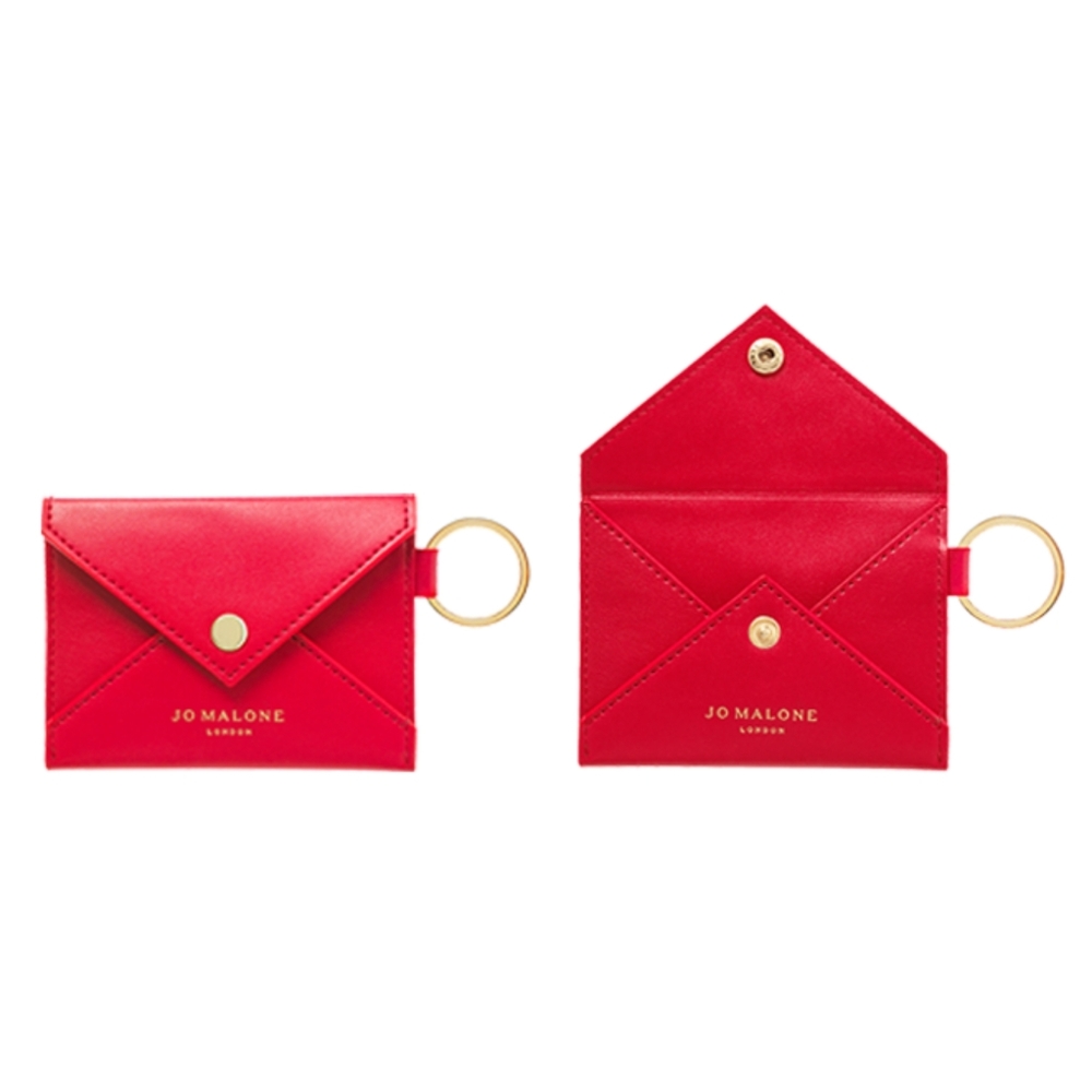 Jo Malone Red Card Case Wallet Key Ring